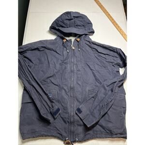 Henri Lloyd Casual Blue Full Zip Hooded Light Weight Jacket Size L